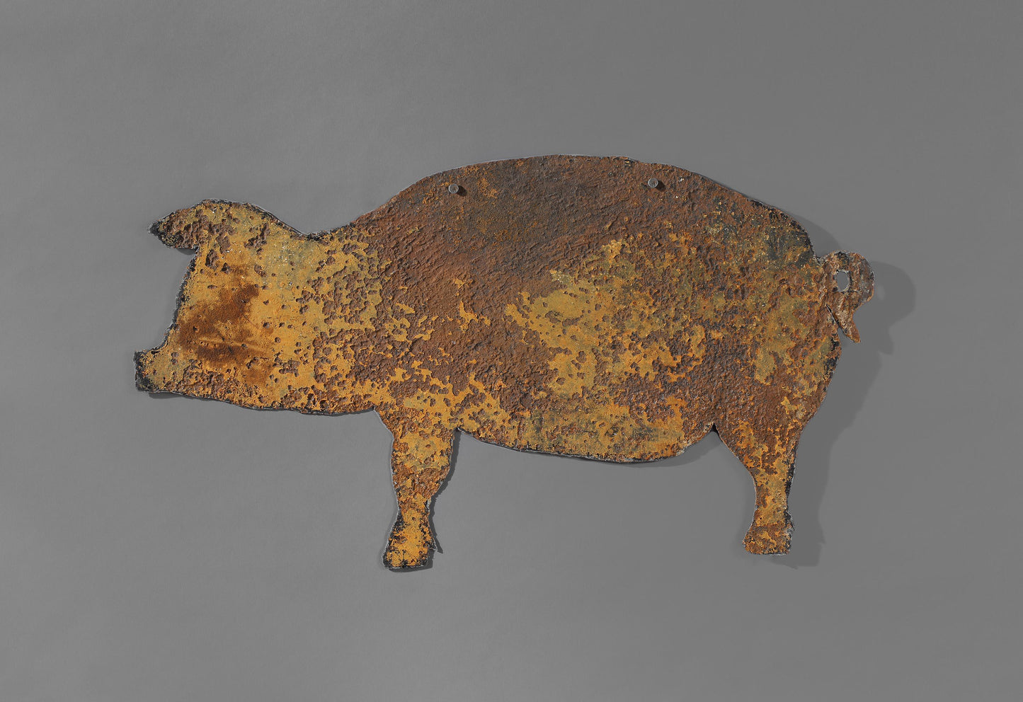 Two Large-Scale Primitive Silhouette Targets of Standing Pigs