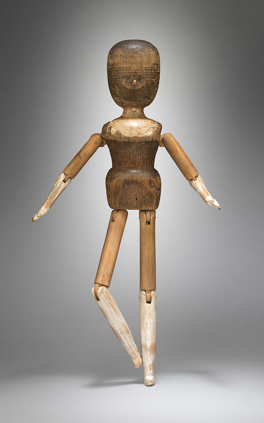 Unusual Folk Art "Bed Post" Doll