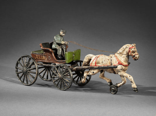 "Chief" Early Horse Drawn Push-Toy