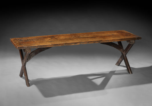 Traditional Georgian Vernacular X Frame Tavern Table