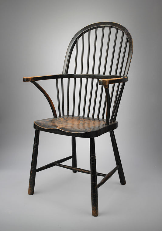 A Horseshoe Arm Bow-Back Windsor Chair