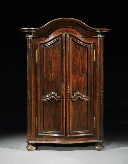 Diminutive Bonnet Top Armoire