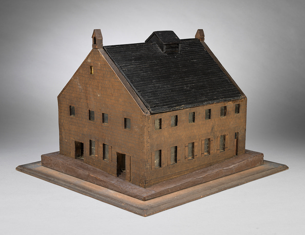 Rare Provincial Folk Art Architectural Model of a Chapel