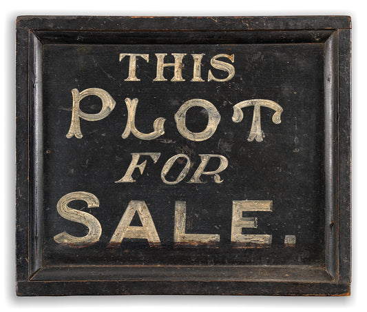 A Delightful Folk Art Real Estate "For Sale" Sign