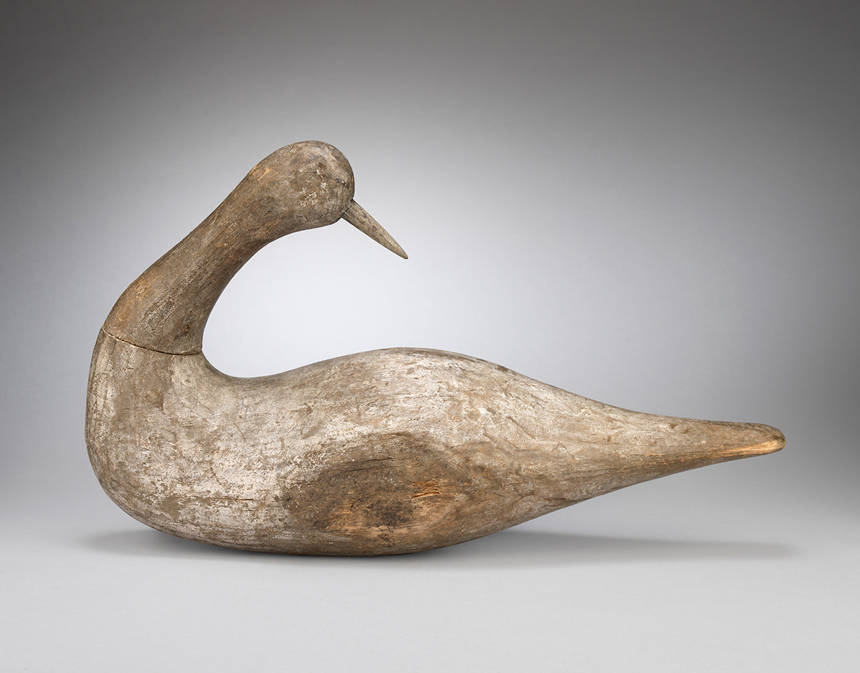 Graceful Pair of Primitive Preening Bird Sculptures