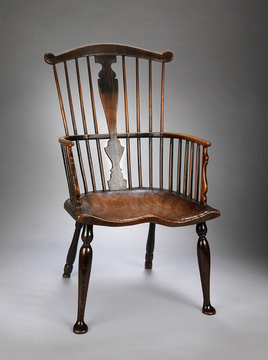 Fine Georgian Vernacular Comb Back Windsor Armchair