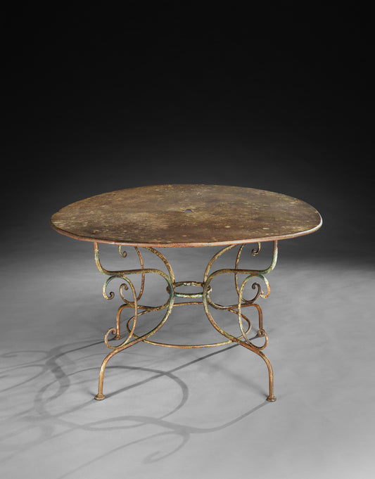 Inviting Large Scale Circular Table