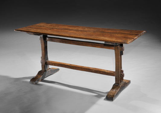 Traditional Georgian Style T-Trestle Tavern Table