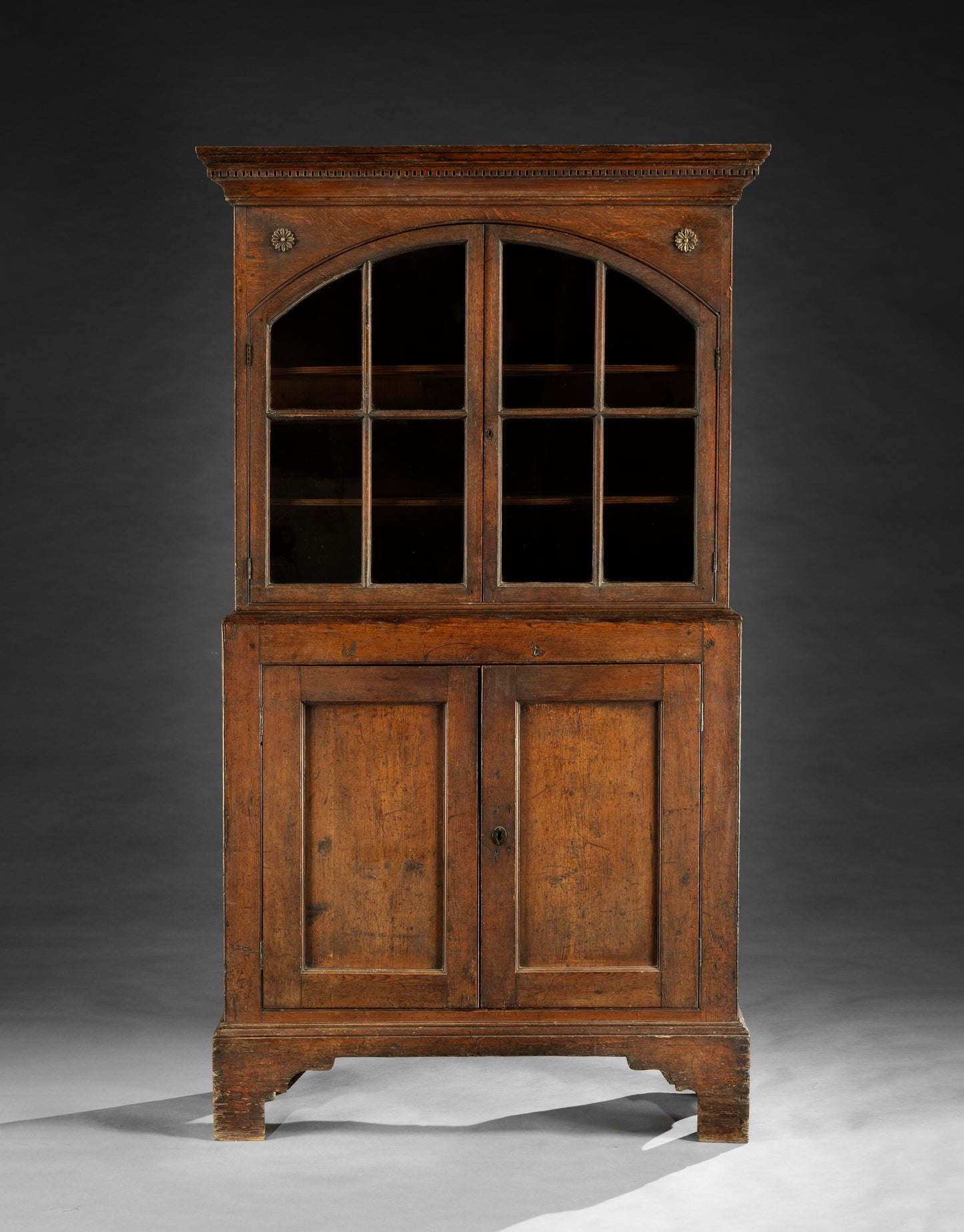 Georgian Vernacular Glazed Bookcase