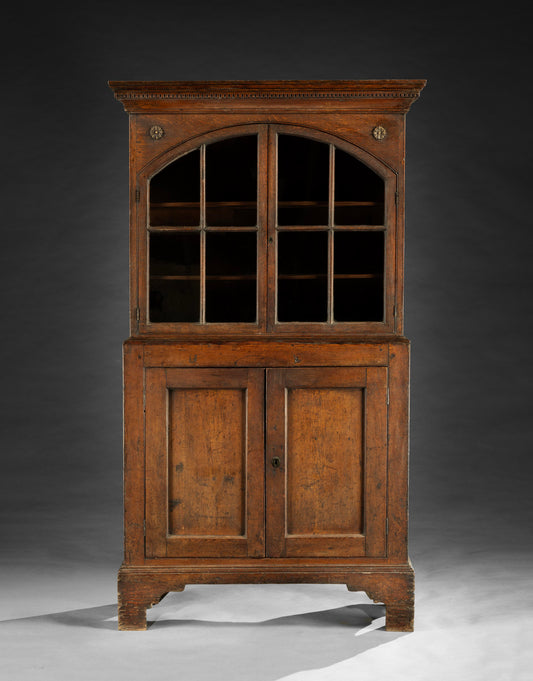 Georgian Vernacular Glazed Bookcase