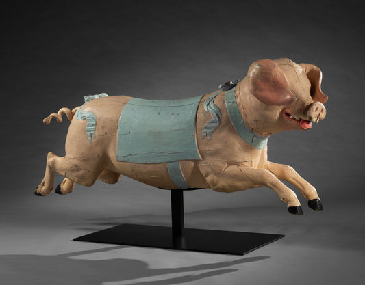 Magnificent Original Fairground Carousel Pig