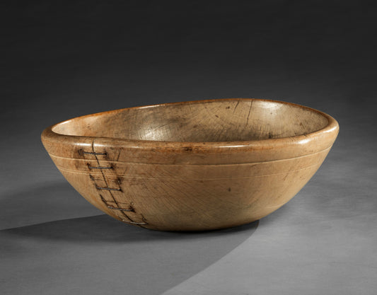 Sculptural Large Early Dairy Bowl