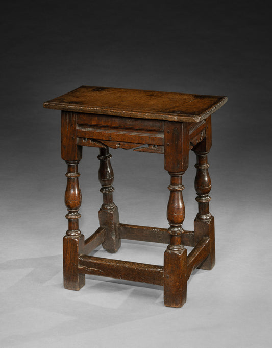 Unusual William and Mary Period Joint Stool