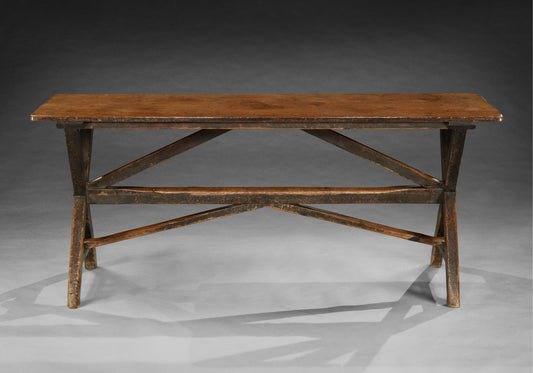 Significant “X” Frame Tavern Trestle Table