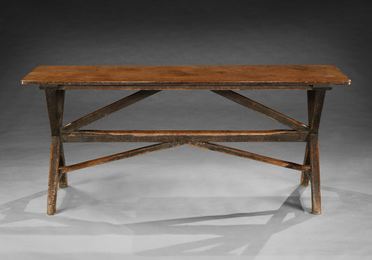 Significant "X" Frame Tavern Trestle Table