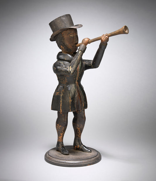 Rare and Whimsical Folk Art Figure of a Musician&nbsp;