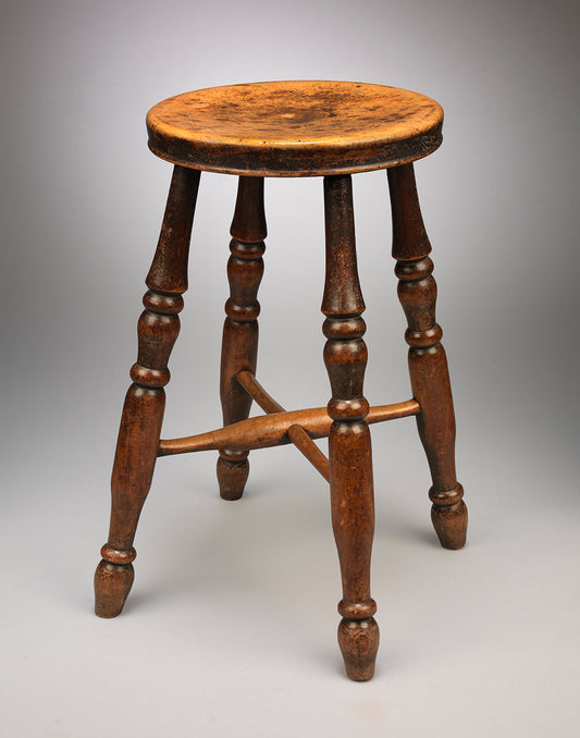 A Good Pair of Round Seated Windsor Stools