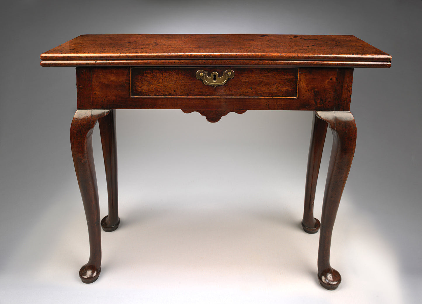 An Unusual Georgian Provincial Fold-Over Top Side or Tea Table