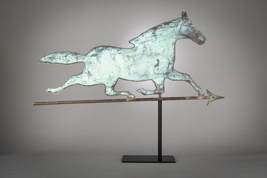 Swell Bodied Running Horse Weathervane