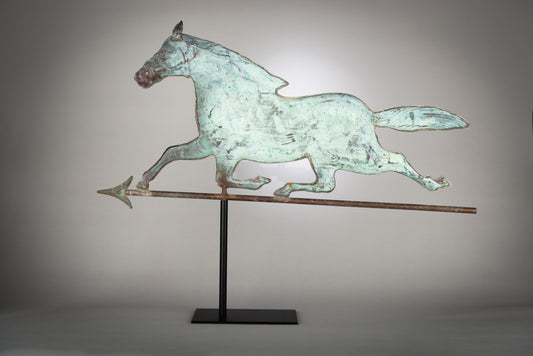 Swell Bodied Running Horse Weathervane