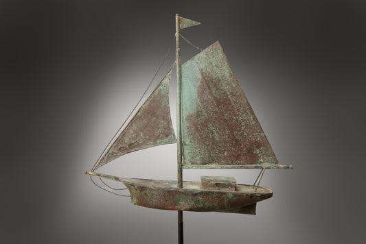 Full Bodied Sailing Boat Weathervane