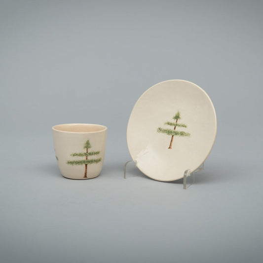 "Evergreen" Espresso Saucer