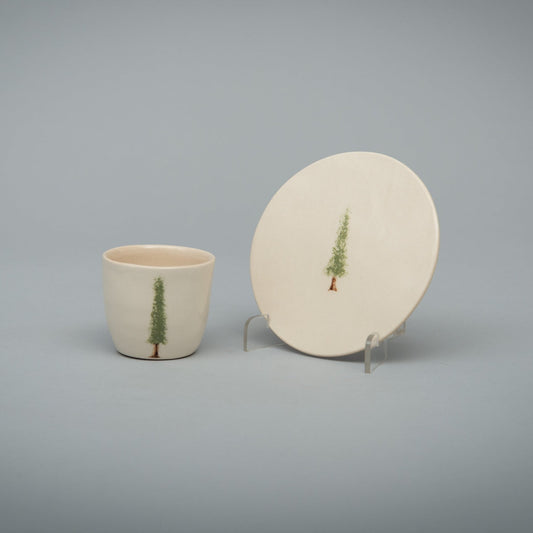 "Evergreen" Espresso Saucer