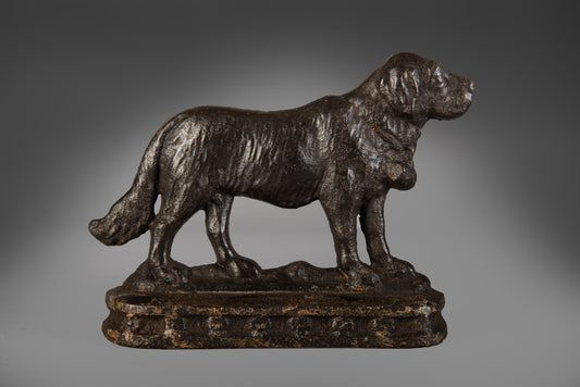 Unusual Hollow Back St Bernard Mantel Ornament