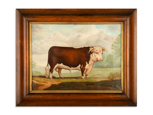 Delightful Primitive Livestock Painting