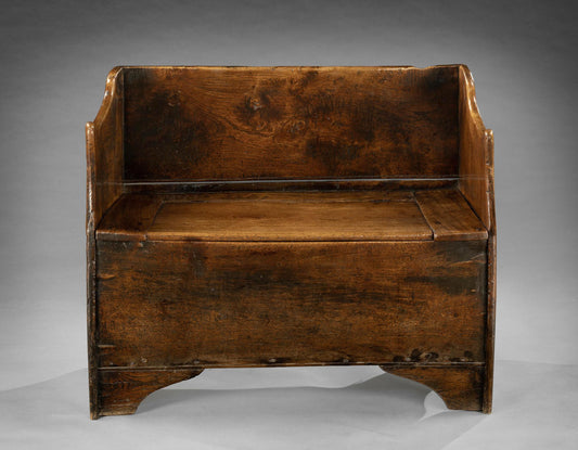 Rare Georgian Vernacular Box Seat Settle