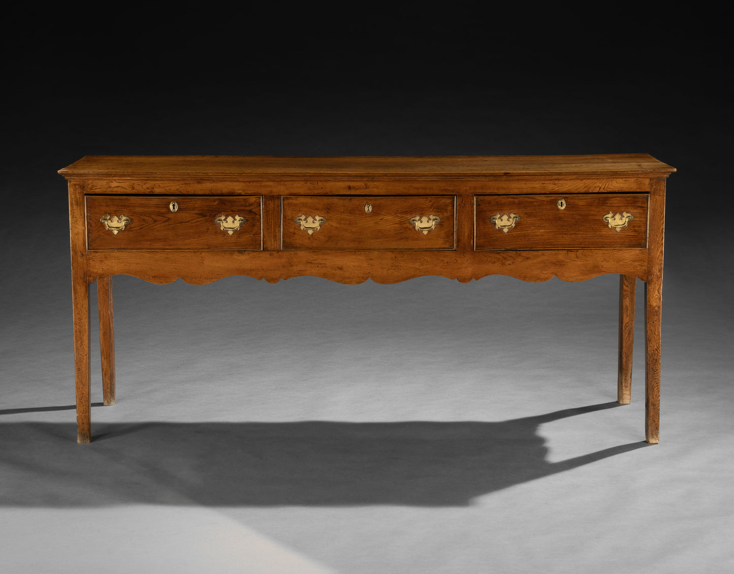 Refined Georgian Vernacular Three Drawer Serving Dresser