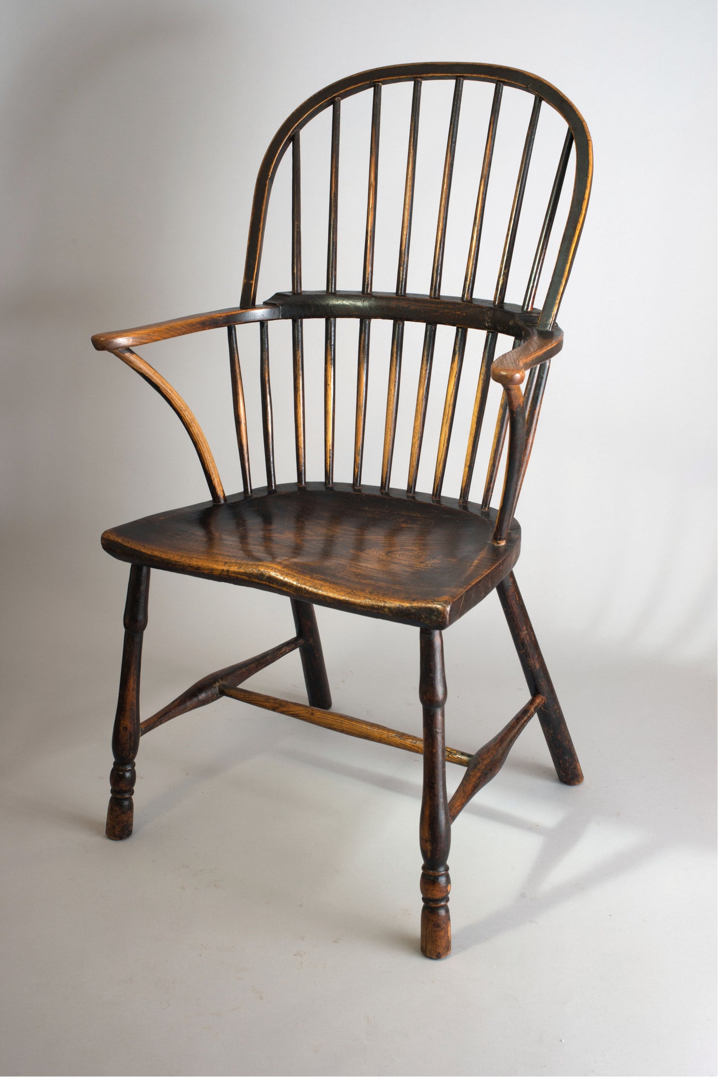 Georgian Vernacular Bow Back Windsor Armchair