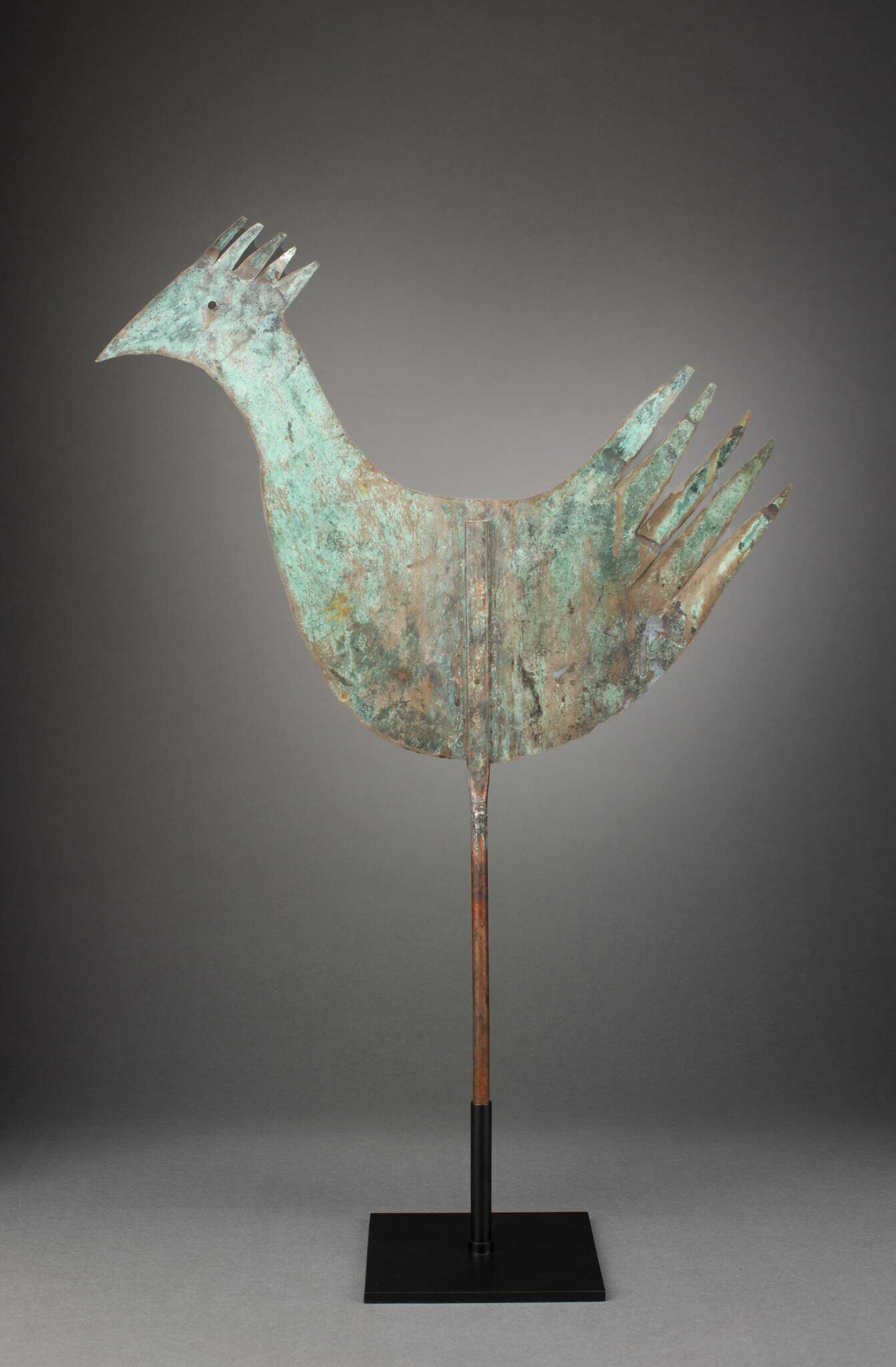 Primitive Silhouette Cockerel Weathervane