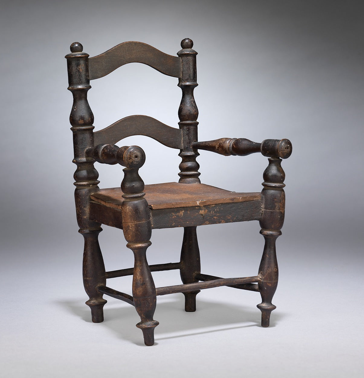 Miniature Vernacular Ladderback Armchair