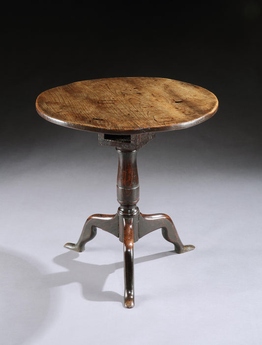 Exceptional Single Plank Tripod Wine Table