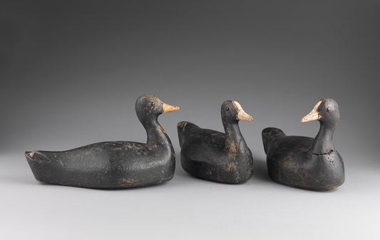 Fine Group of Three Vintage Folk Art Confidence Decoys