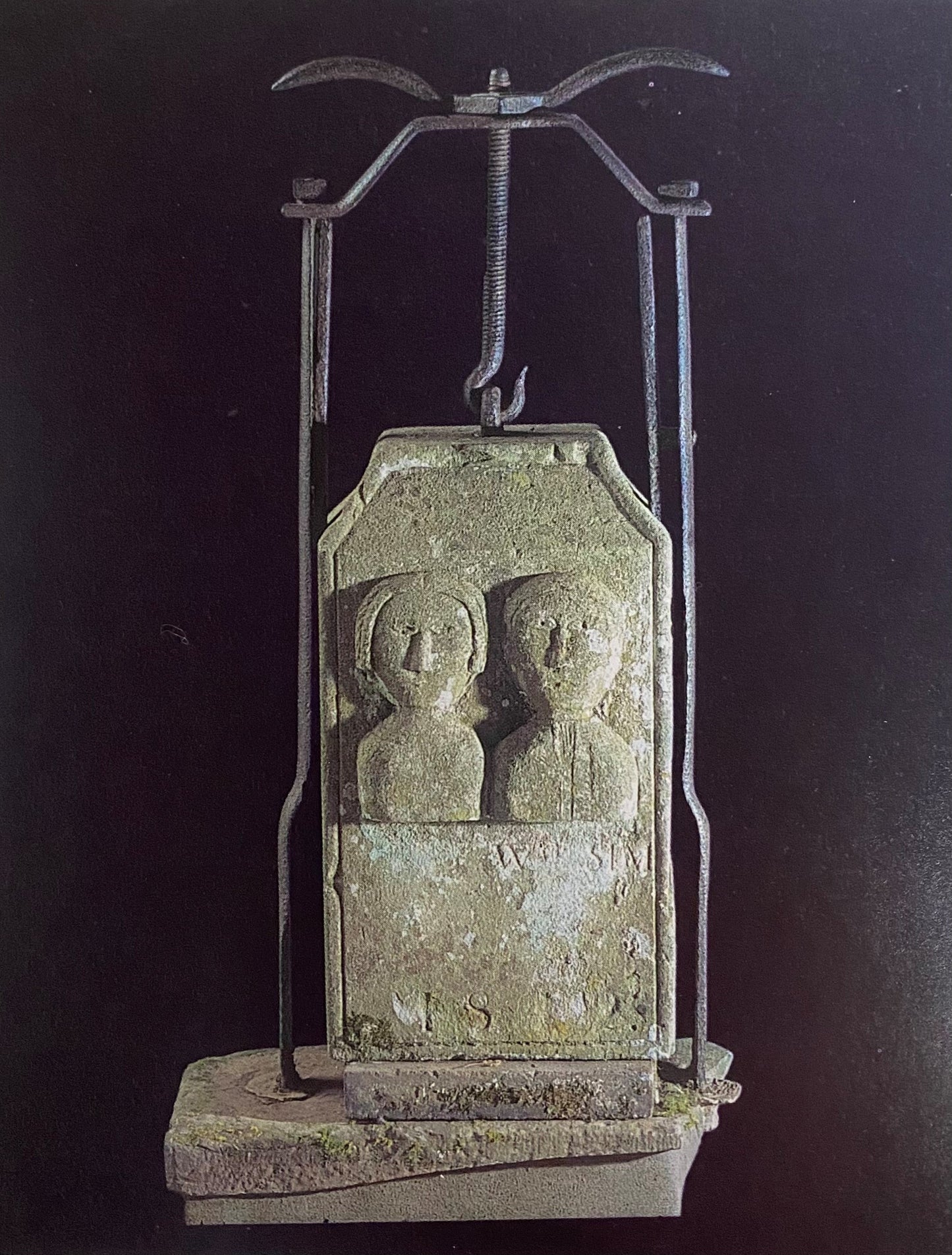 Figure Carved Cheese Press