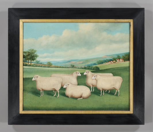 Exceptional Naïve School Livestock Painting