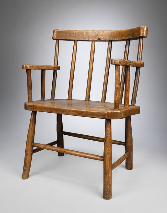 Generous Primitive Vernacular Stick Chair