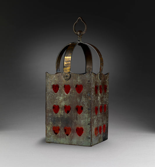 Unusual Stylised Heart Pierced "Thousand Eye" Lantern