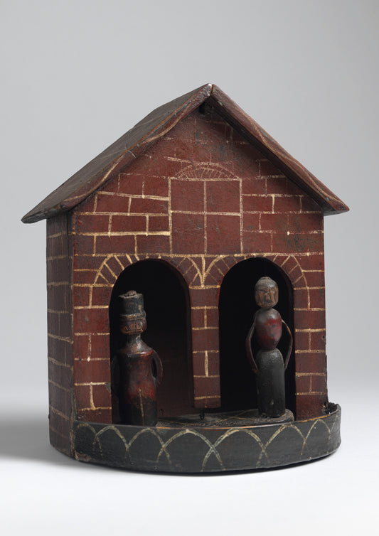 Early Folk Art "Weather House"