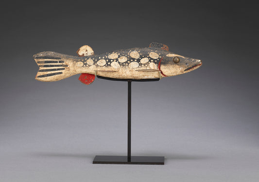 Graphic Folk Art Fish Decoy