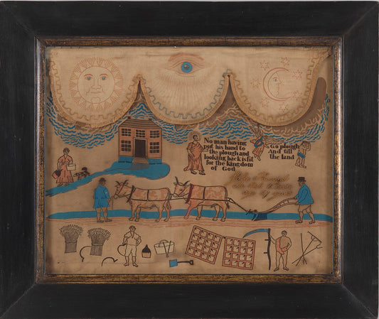 Remarkable Primitive Folk Art Theorem Picture