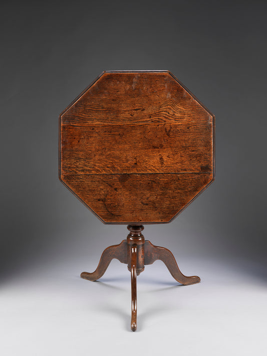 George II Period Octagonal Tripod Wine Table