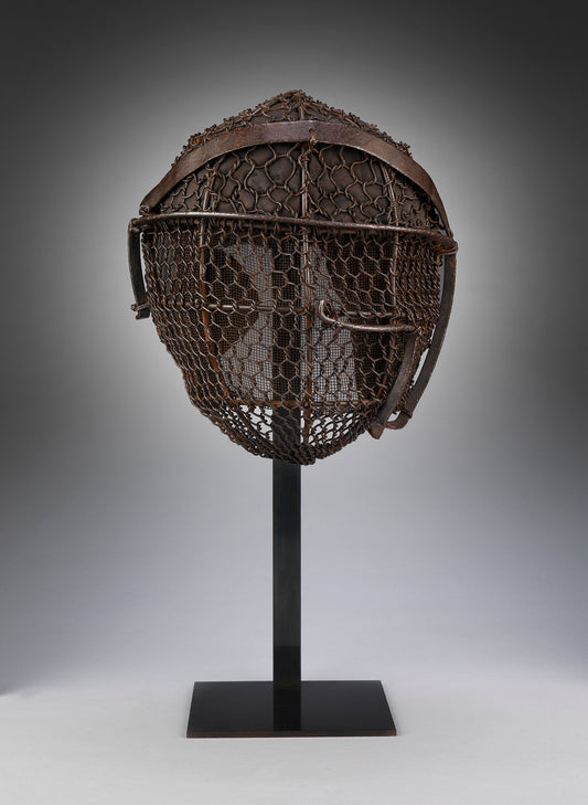 Graphically Sculptural Protective Ironwork Mask