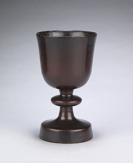 Fine and Rare Elizabethan Period "Disc Knop" Wine Goblet