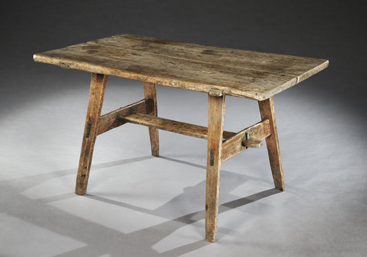 Rare Swedish Vernacular Working Farmhouse Table or "Heddingbord"