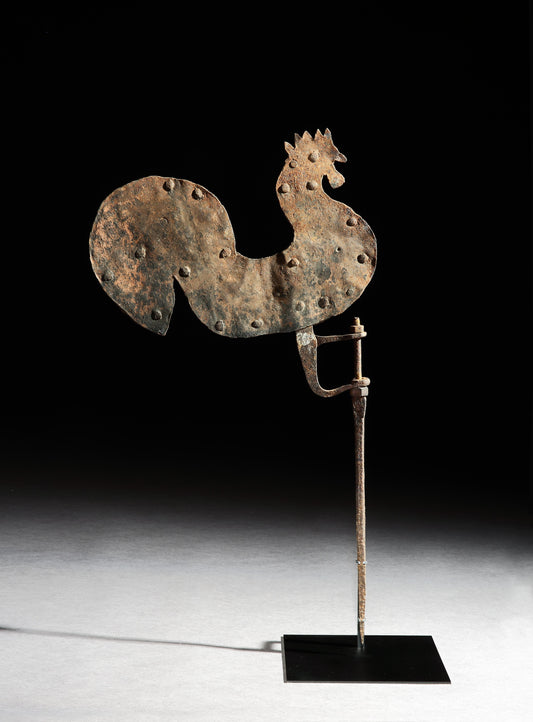 Primitive Silhouette Cockerel Weathervane