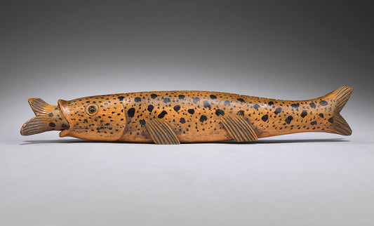 Exceptional Fish-Form Folk Art Needle Case