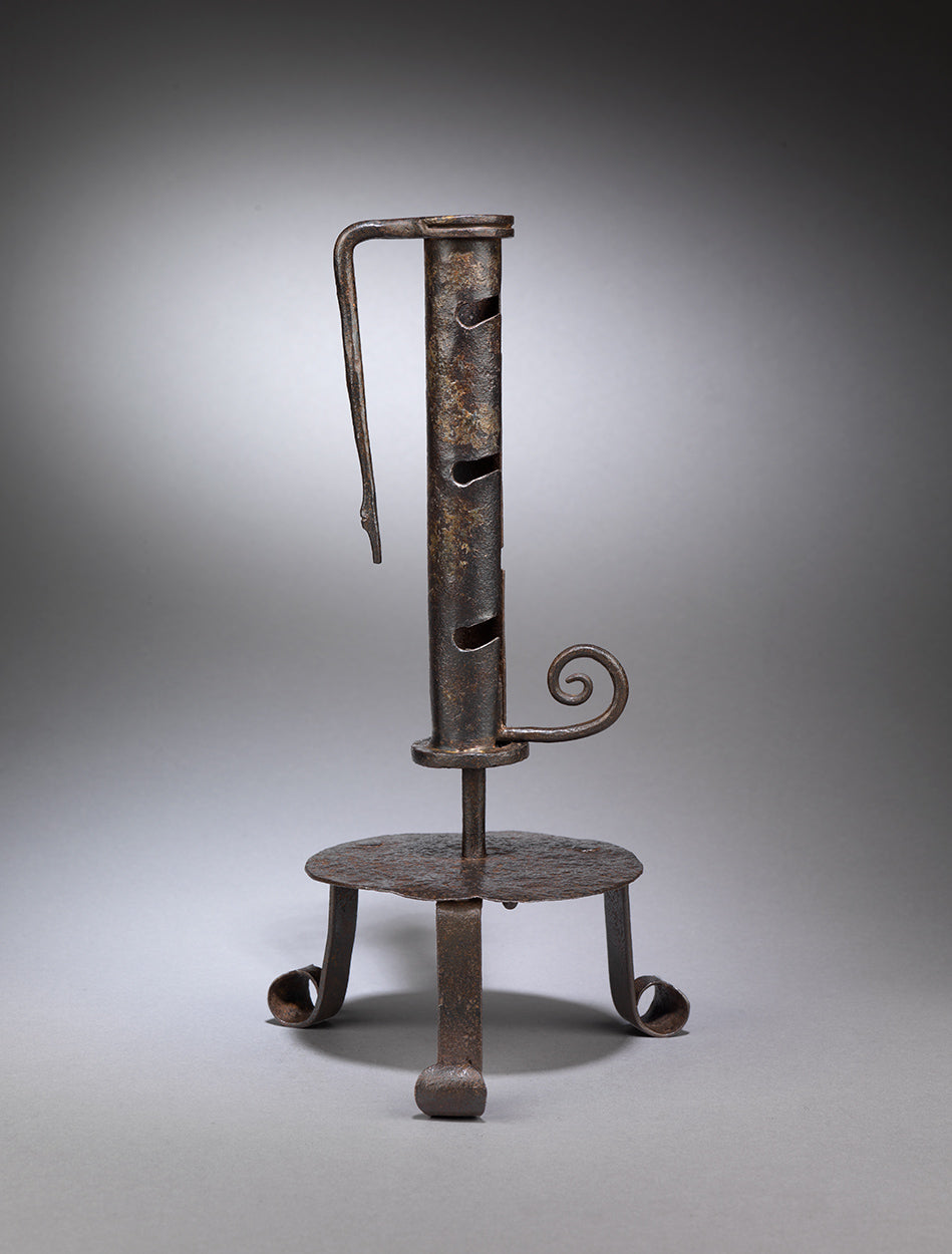 Early Adjustable Tripod Candlestick